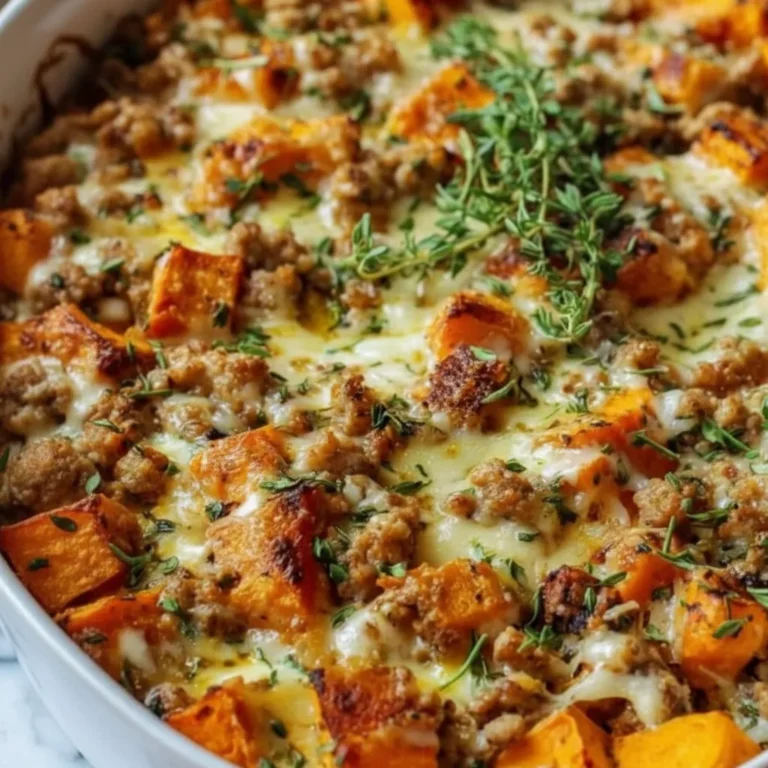 Ground Turkey Sweet Potato Bake