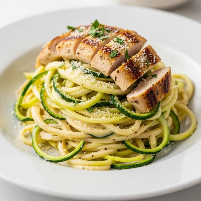 Keto Chicken Alfredo with Zoodles