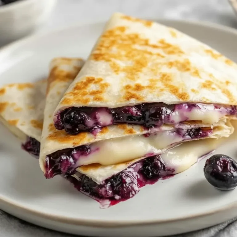 Blueberry Breakfast Quesadilla