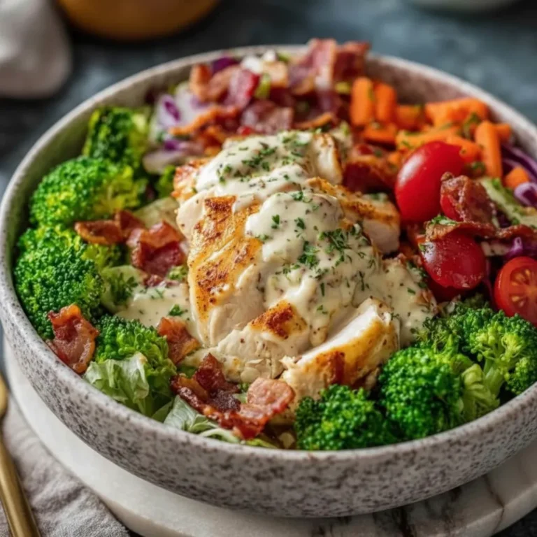 Chicken Bacon Ranch Keto Bowls