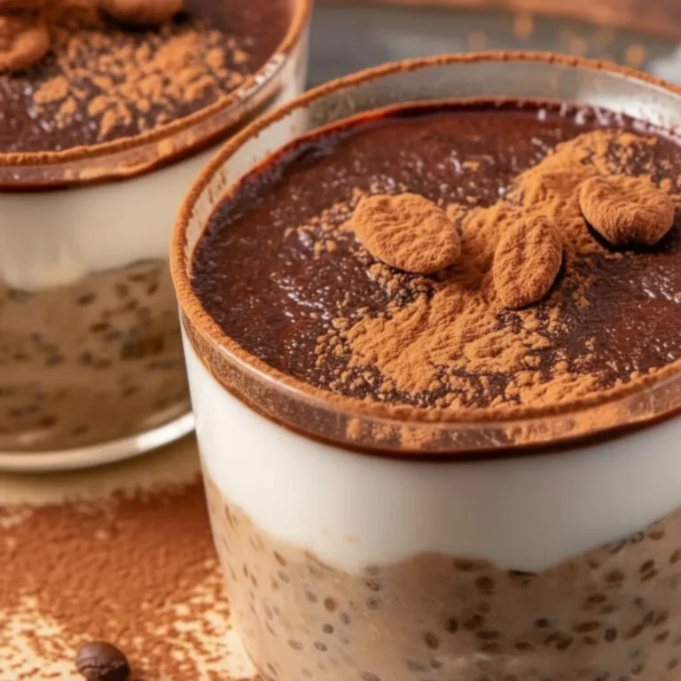 High Protein Tiramisu Chia Pudding
