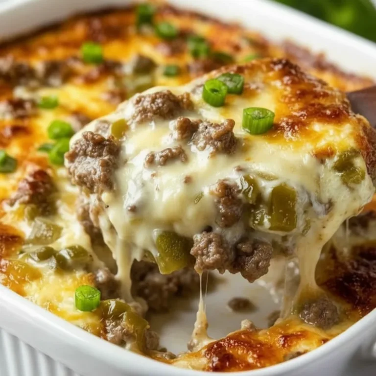 Low Carb Philly Cheesesteak Casserole
