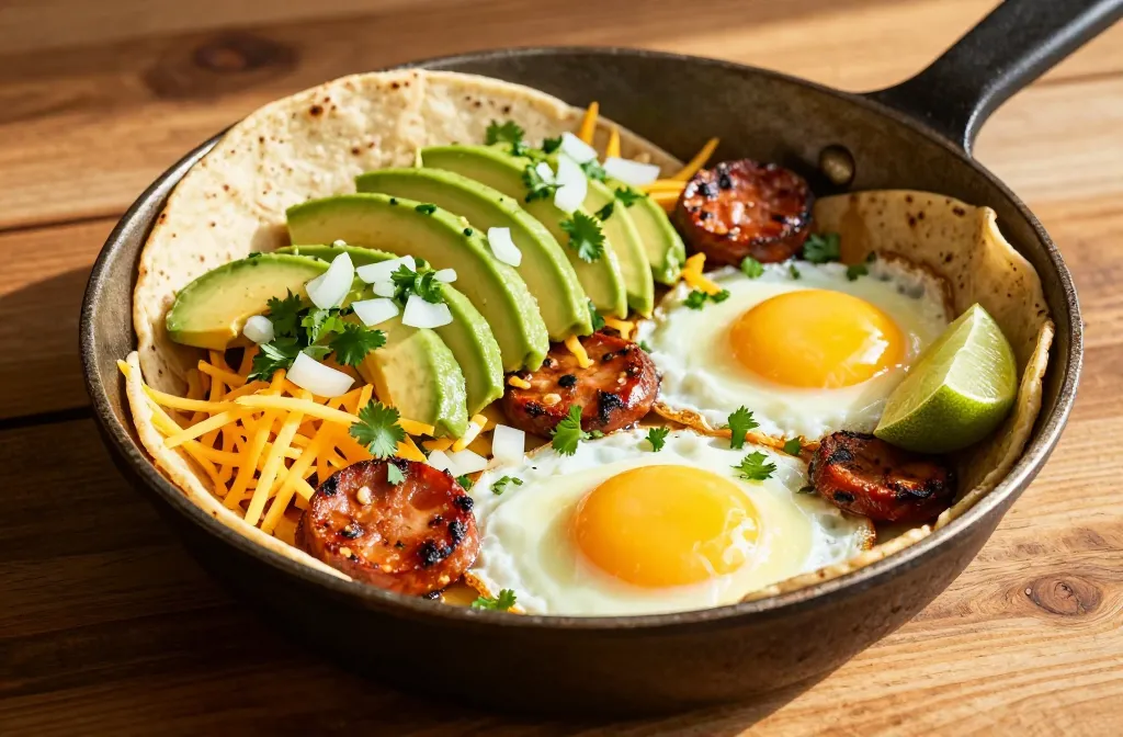 Breakfast Tacos with Eggs and Chorizo: Fiesta for Breakfast