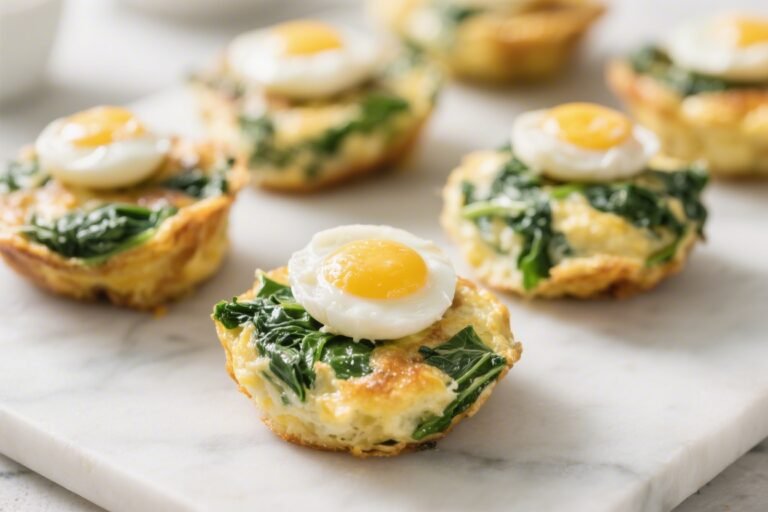 Egg White Spinach Frittata Bites – Healthy Breakfast Idea