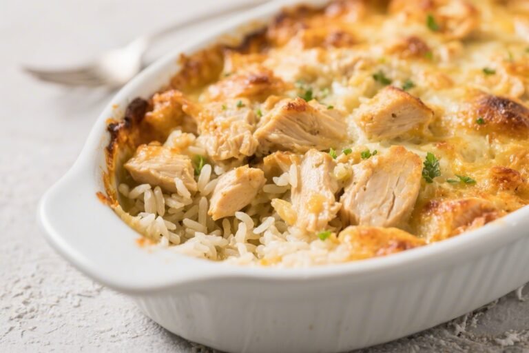 Quick Chicken and Rice Casserole – A Cozy Weeknight Classic