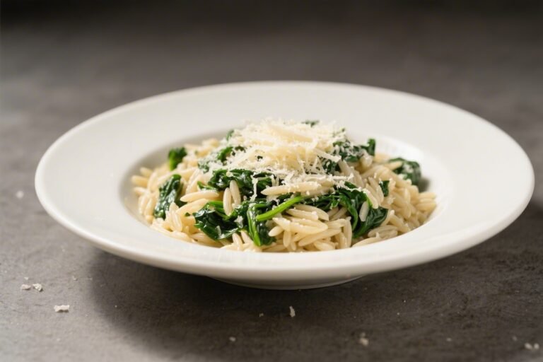 Parmesan Orzo With Spinach – Creamy, Cozy, and Quick