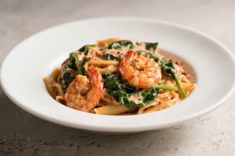 Creamy Cajun Shrimp Pasta With Spinach – A Cozy, Flavor-Packed Weeknight Dinner