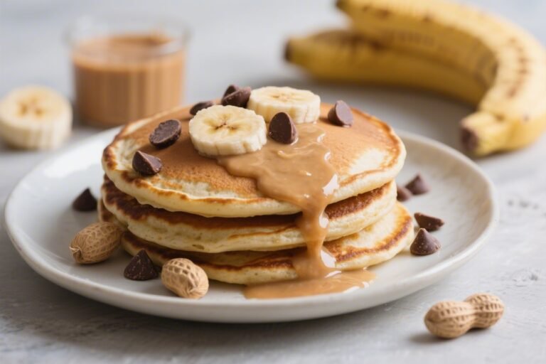 Healthy Peanut Butter Banana Chocolate Chip Pancakes – A Simple, Satisfying Breakfast