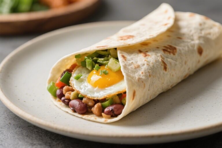 Vegetarian Breakfast Burrito With Beans – A Hearty, Make-Ahead Morning Favorite