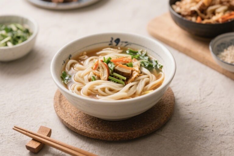Kalguksu Knife Cut Noodle Soup – Comforting, Hand-Cut Noodles in a Savory Broth