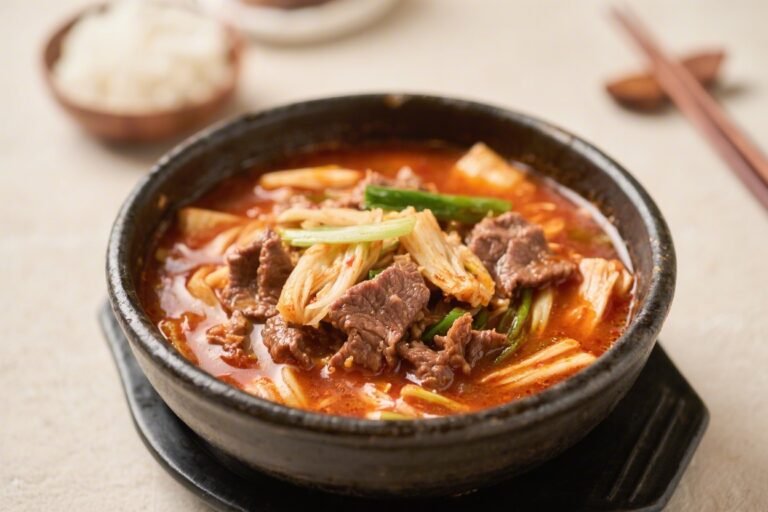 Yukgaejang Spicy Beef Soup Recipe – Hearty, Fiery, and Comforting