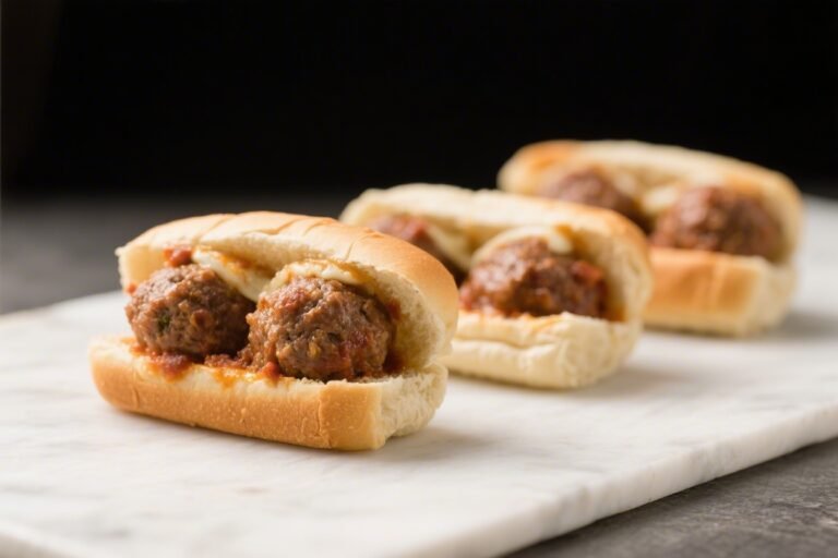 Mini Meatball Subs Bites – Small Sandwiches With Big Flavor