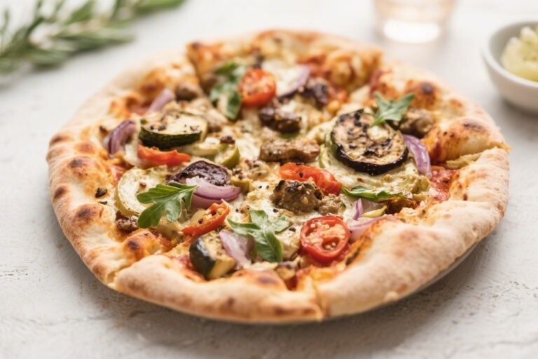 Quick Mediterranean Pita Pizza – Fast, Fresh, and Flavor-Packed