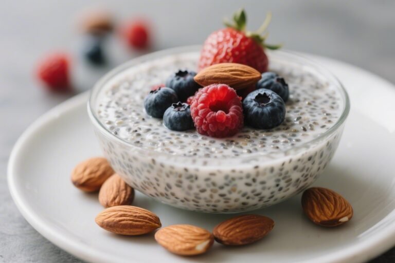 Chia Seed Pudding With Almonds and Berries – A Simple, Satisfying Breakfast