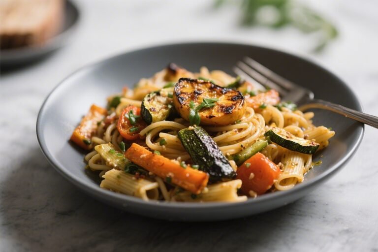 Vegan Roasted Veggie Pasta – Bright, Cozy, and Weeknight-Friendly