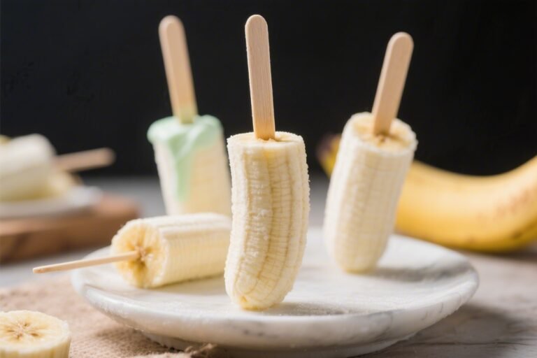 Frozen Yogurt Banana Pops