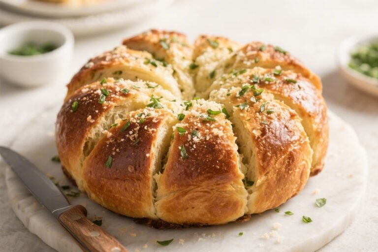 Garlic Parmesan Pull-Apart Bread – Soft, Buttery, and Crowd-Pleasing
