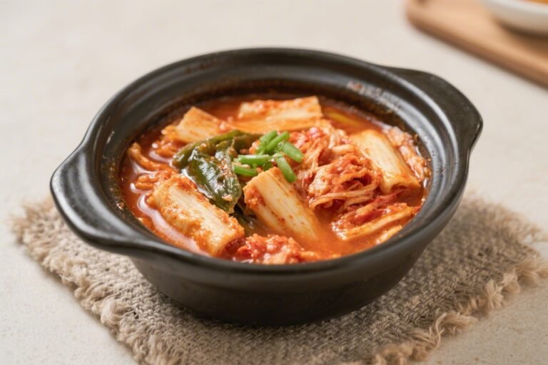 Easy Kimchi Jjigae Stew Recipe – Comforting, Spicy, and Ready Fast