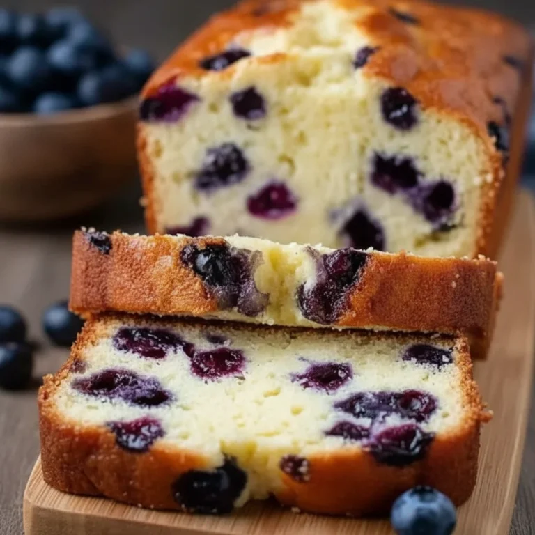 Cottage Cheese Blueberry Bread