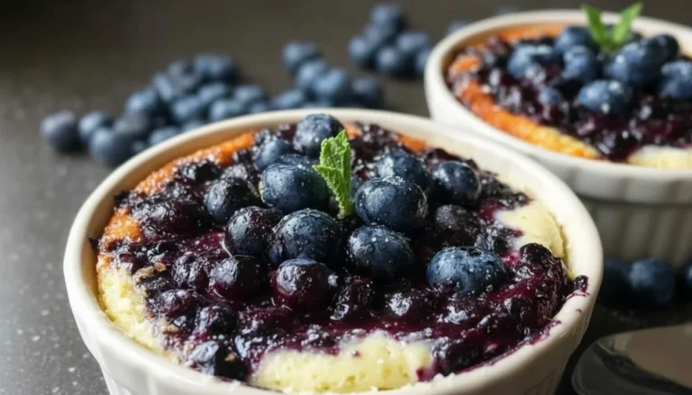 Baked Blueberry Cottage Cheese Bowls