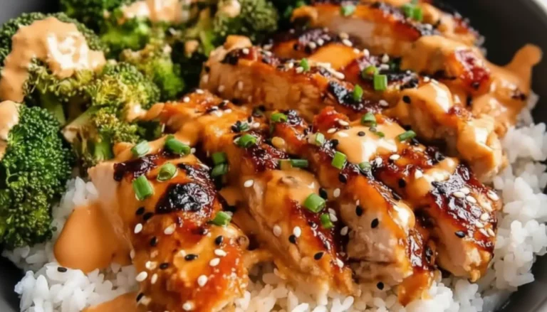 Sticky Chicken Rice Bowls