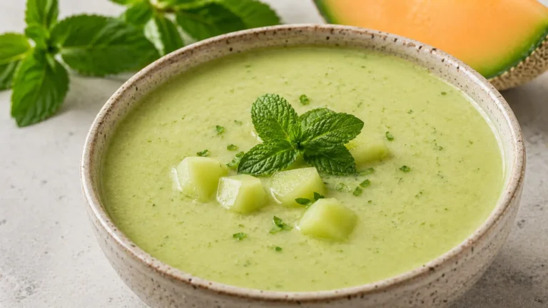 Chilled Melon Soup with Mint