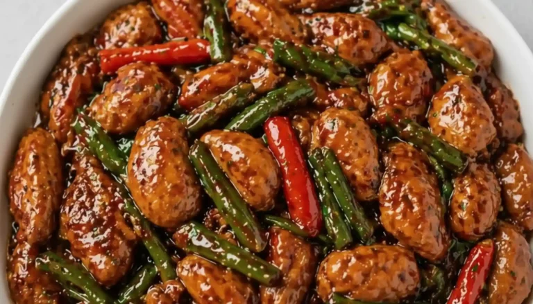 Quick Mongolian Chicken Stir Fry with Sweet Savory Sauce