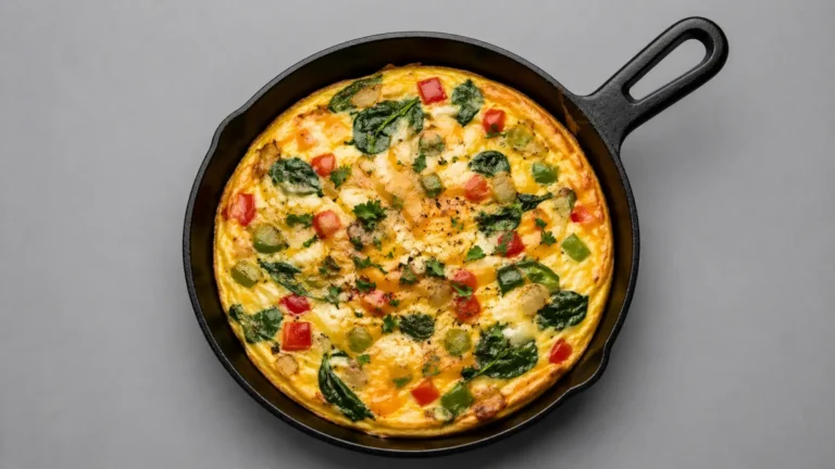 Easy Breakfast Frittata with Cheese Recipe