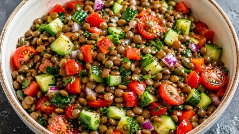 Vegetarian Lentil & Veggie Salad