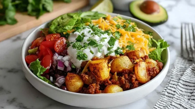 Loaded Potato Taco Bowl