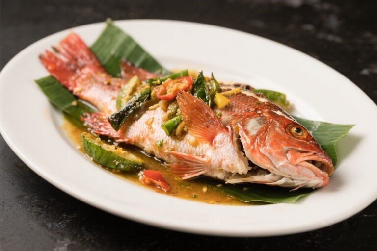Jamaican Steamed Fish Red Snapper