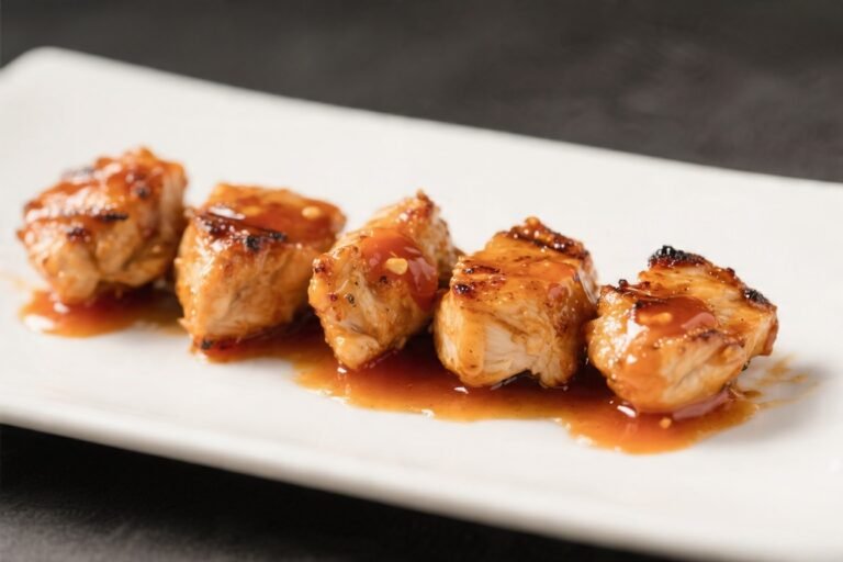 Grilled Chicken Bites With Sweet and Sour Sauce