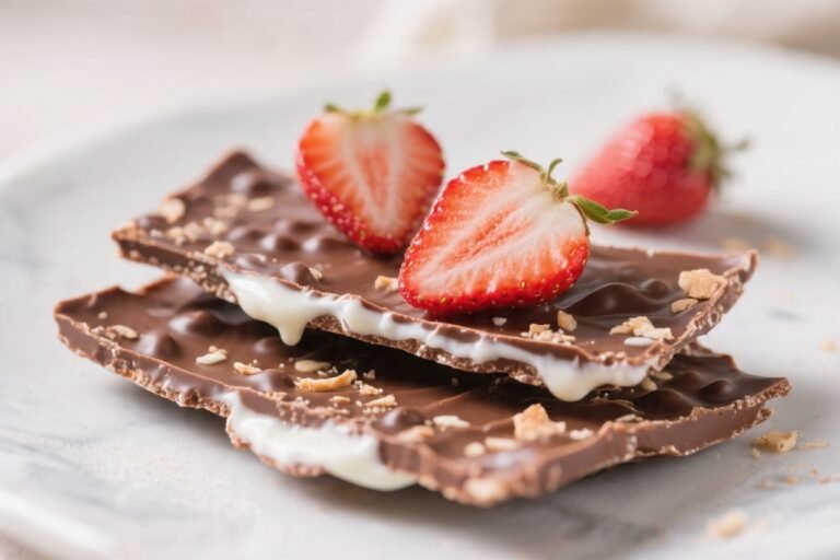 Strawberry Yogurt Bark With Chocolate – A Simple, Chilled Treat