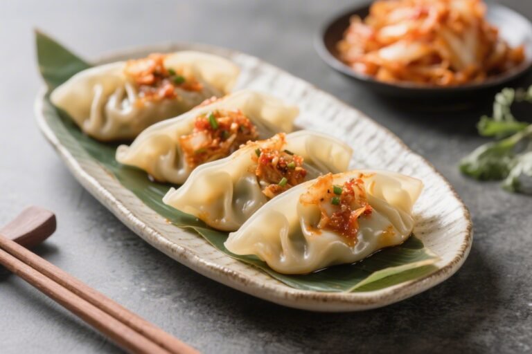 Kimchi Mandu Dumplings Recipe