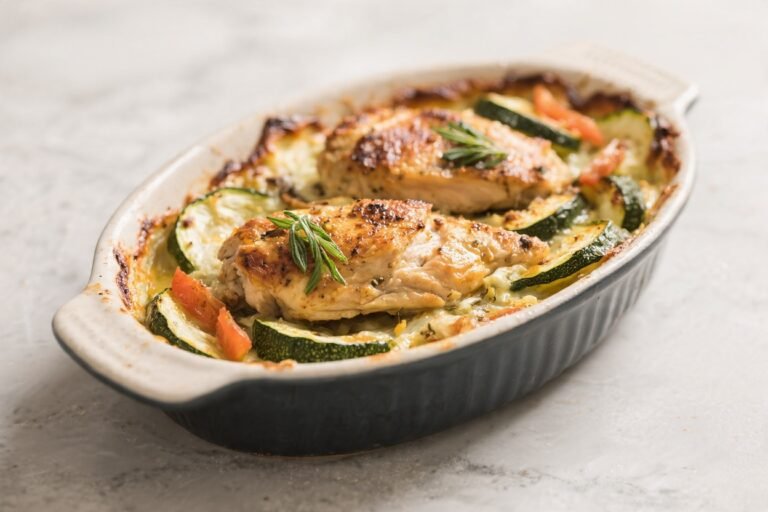 Best Mediterranean Chicken Zucchini Bake – Bright, Fresh, and Weeknight Easy