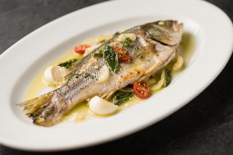 Garlic Butter Mediterranean Sea Bass – Simple, Bright, and Flavorful