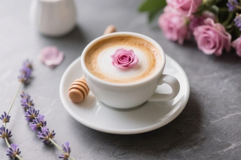 Rose Lavender Honey Latte Recipe – A Floral, Soothing Sip