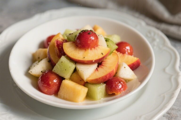 Peach Caprese Fruit Salad – A Fresh, Sweet Twist on a Classic