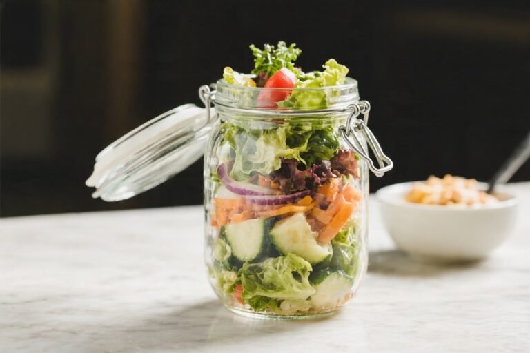 Healthy Mason Jar Salad Lunch – Fresh, Portable, and Satisfying