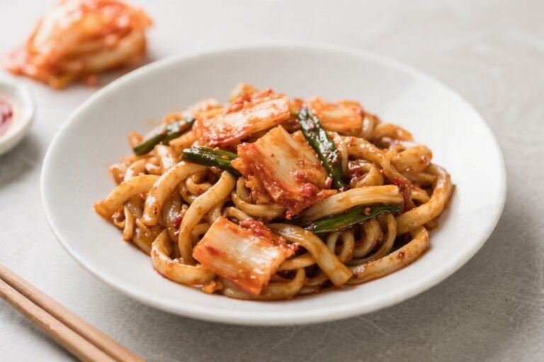 Kimchi Udon Stir Fry Recipe
