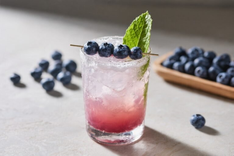 Blueberry Mojito Cocktail – Bright, Bubbly, and Refreshing