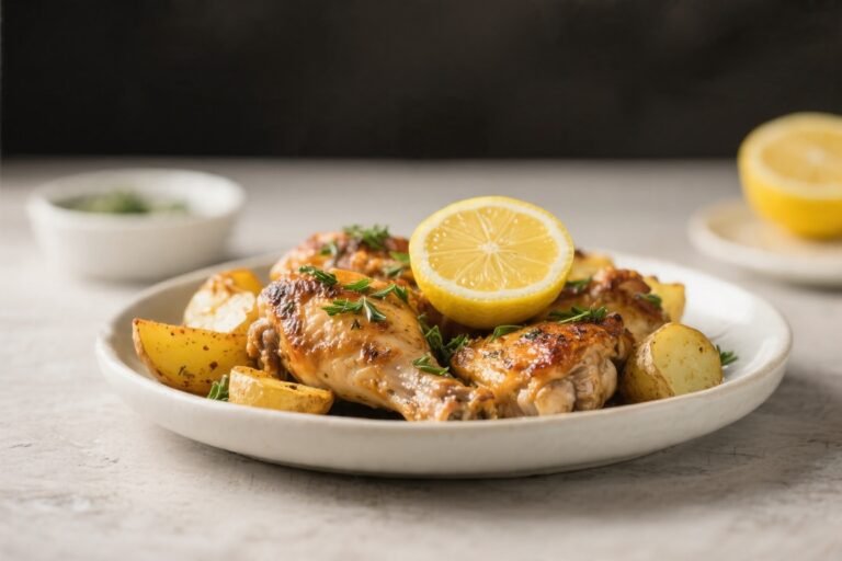 Lemon Herb Chicken Thighs and Potatoes – Bright, Comforting, and Easy