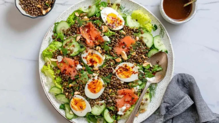 Smoked Trout Brunch Platter with Zesty Sumac Dressing