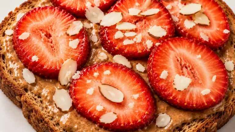 Almond Butter and Strawberry Toast – A Simple, Feel-Good Breakfast