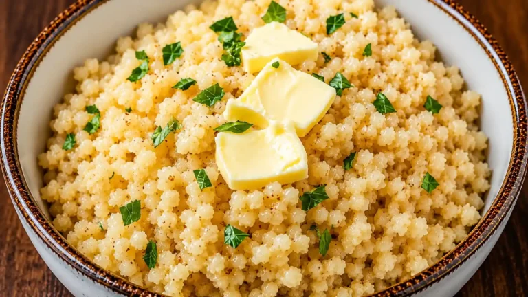 Garlic Butter Pearl Couscous Recipe – Easy Fluffy Side Dish