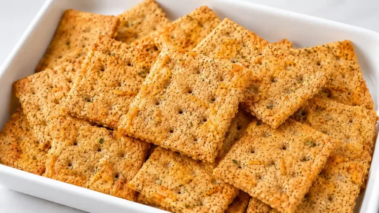 Homemade Whole Wheat Crackers With Cheese – Simple, Crisp, and Savory