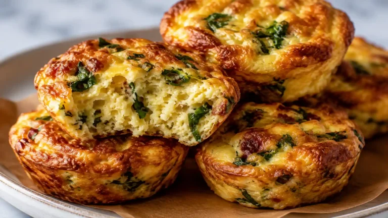 Egg Biscuits with Sun-Dried Tomatoes and Spinach