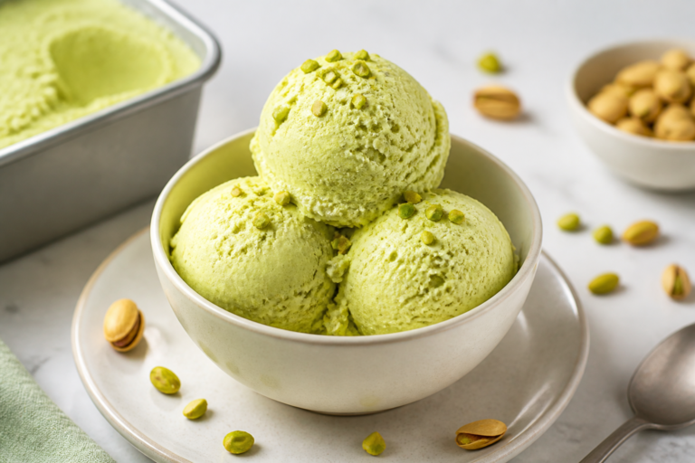 Pistachio Ice Cream Easy Recipe at Home – Creamy, Nutty, and Refreshing