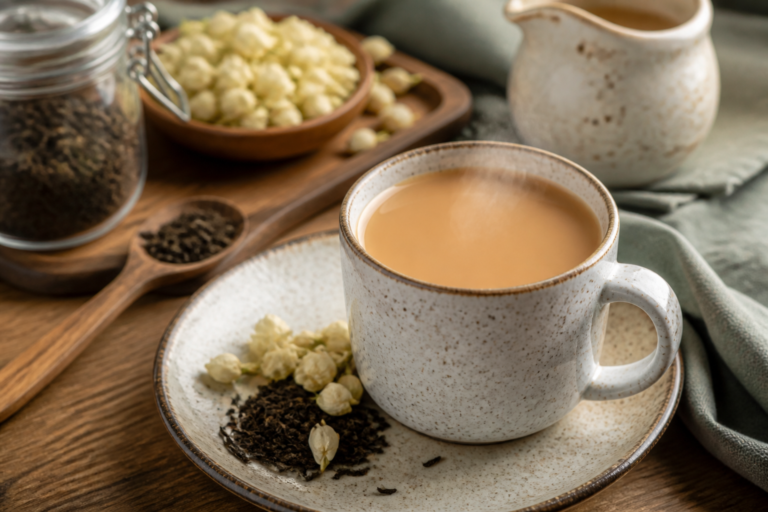 Hot Jasmine Milk Tea Recipe – Cozy, Fragrant, and Comforting