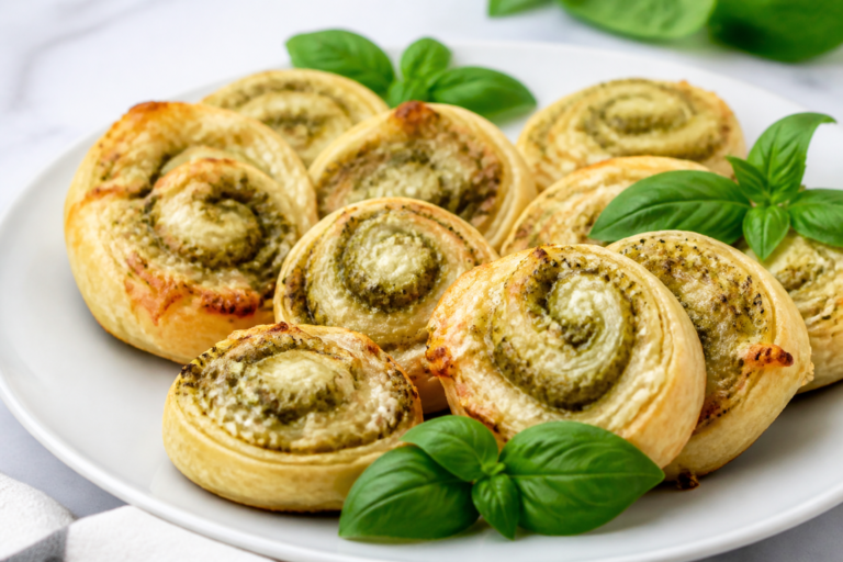 Mozzarella and Pesto Pinwheels – A Simple, Crowd-Pleasing Bite